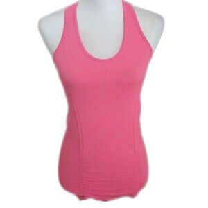 Athleta carnation pink athletic tank top, polyester/nylon/spandex, XS